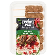 Tesco Firepit 6 Hot Honey Beef Kebab 360g