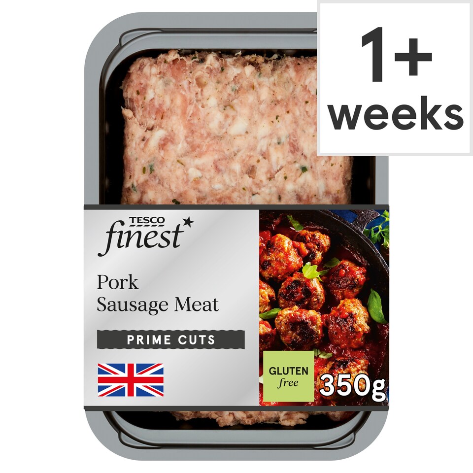 Tesco Finest Pork Sausage Meat 350G