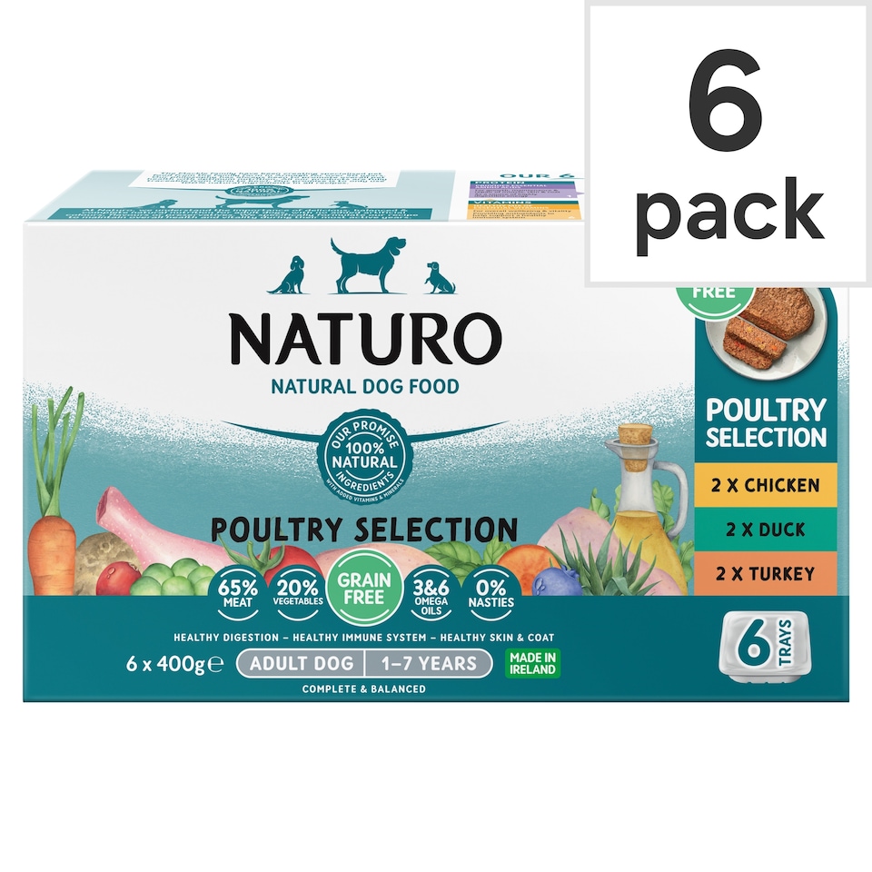 Naturo Dog Grain Free Variety 400G 6 Pack