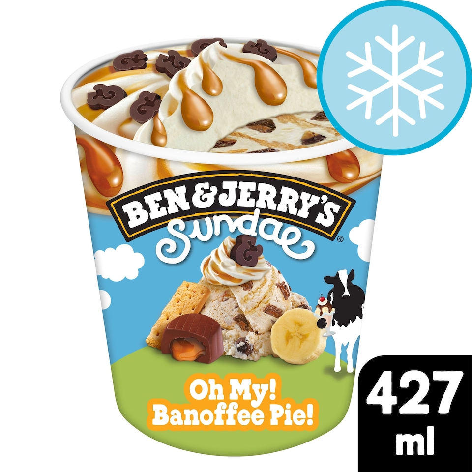 image 1 of Ben & Jerry's Sundae Oh My Banoffee Pie Ice Cream Tub 427ml