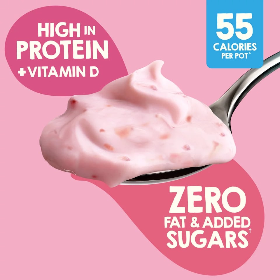 image 1 of Light & Free Raspberry Greek Style Fat Free Yoghurt 4x115g