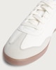 image 2 of F&F Colour Block Contrast Sole Lace Up Trainers in White