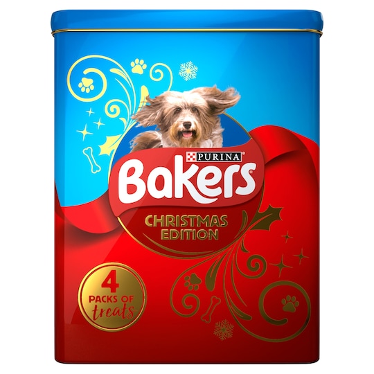 Bakers Christmas Edition 4 Pack Dog Treats 386G Tesco Groceries