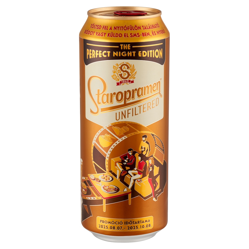 Staropramen Unfiltered Premium Lager Beer 5% 0,5 l