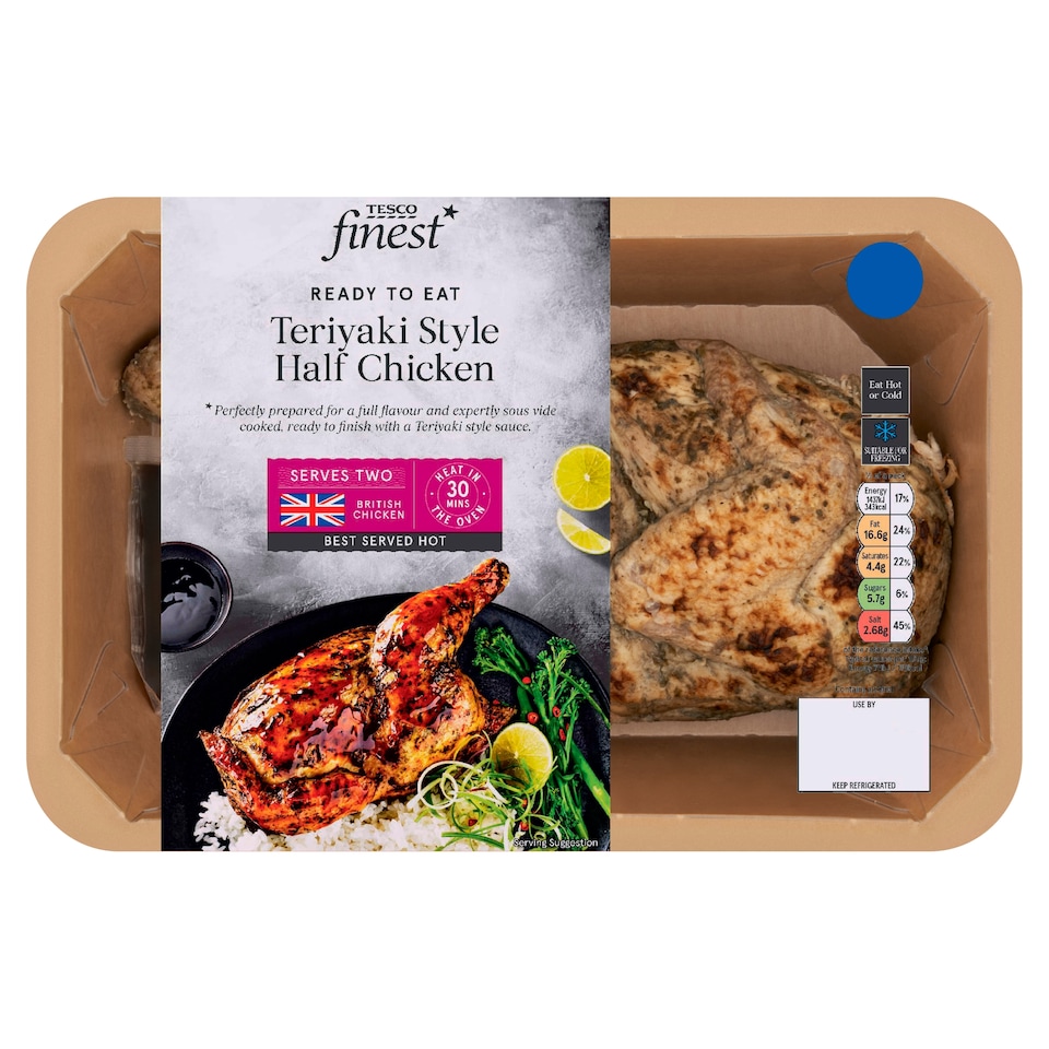 Tesco Finest Roast Half Chicken With Teriyaki Sauce 650g
