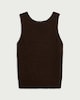 image 4 of F&F Textured Knitted Vest in Brown