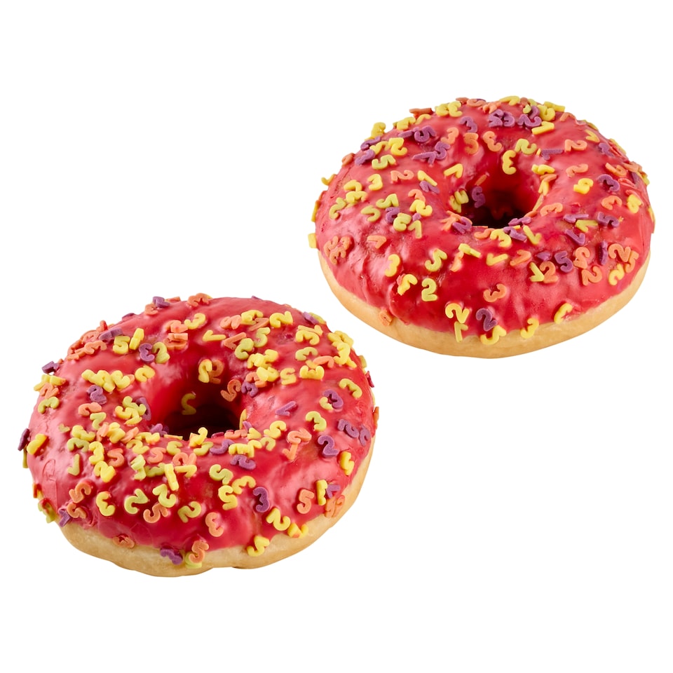image 1 of Tesco Donut Red with Numbers 56g