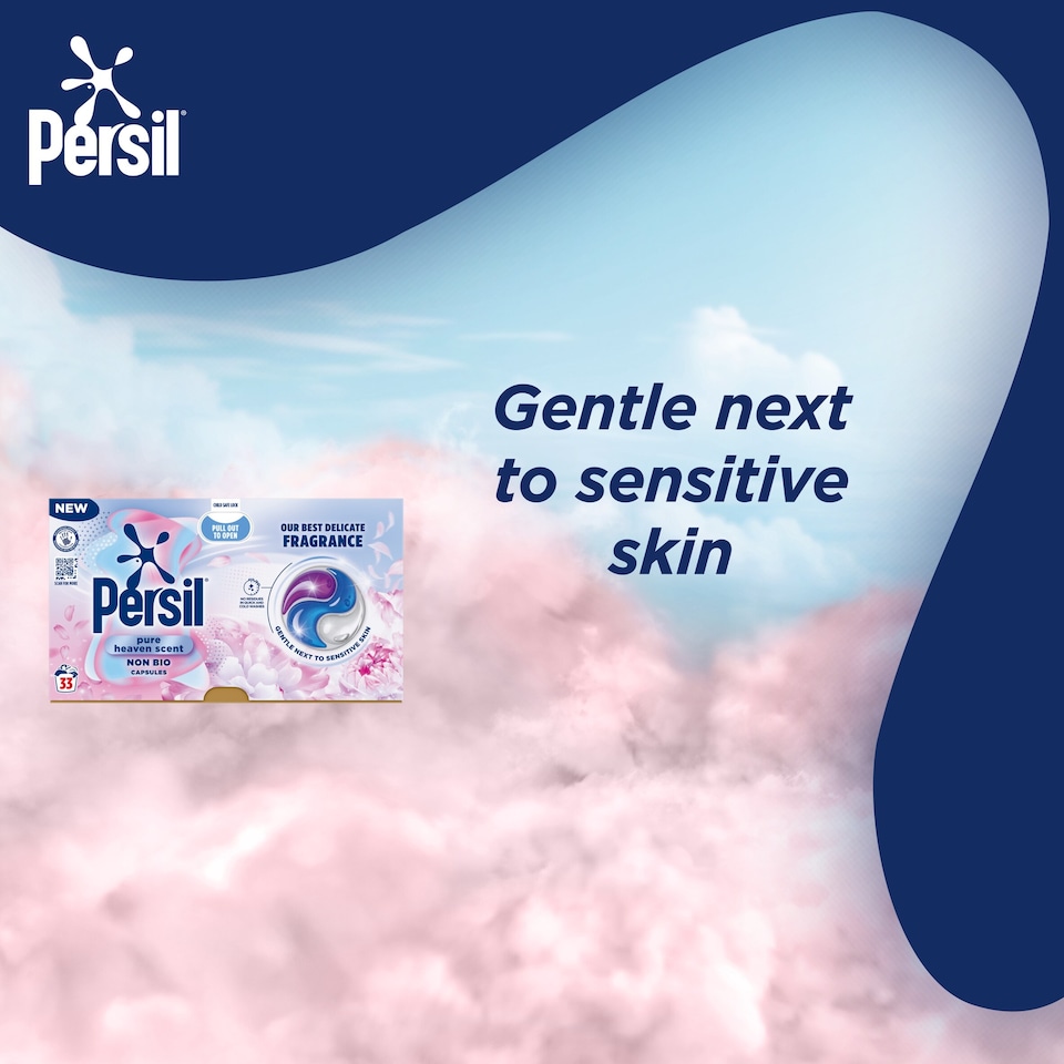 image 1 of Persil Pure Heaven Scent Non Bio Laundry Washing Capsules 33 Washes 696g