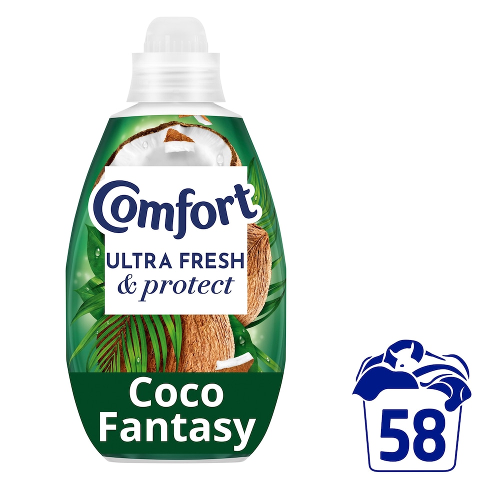 image 1 of Comfort Ultra Fresh & Protect Fabric Conditioner Coco Fantasy 58 Washes 870ml