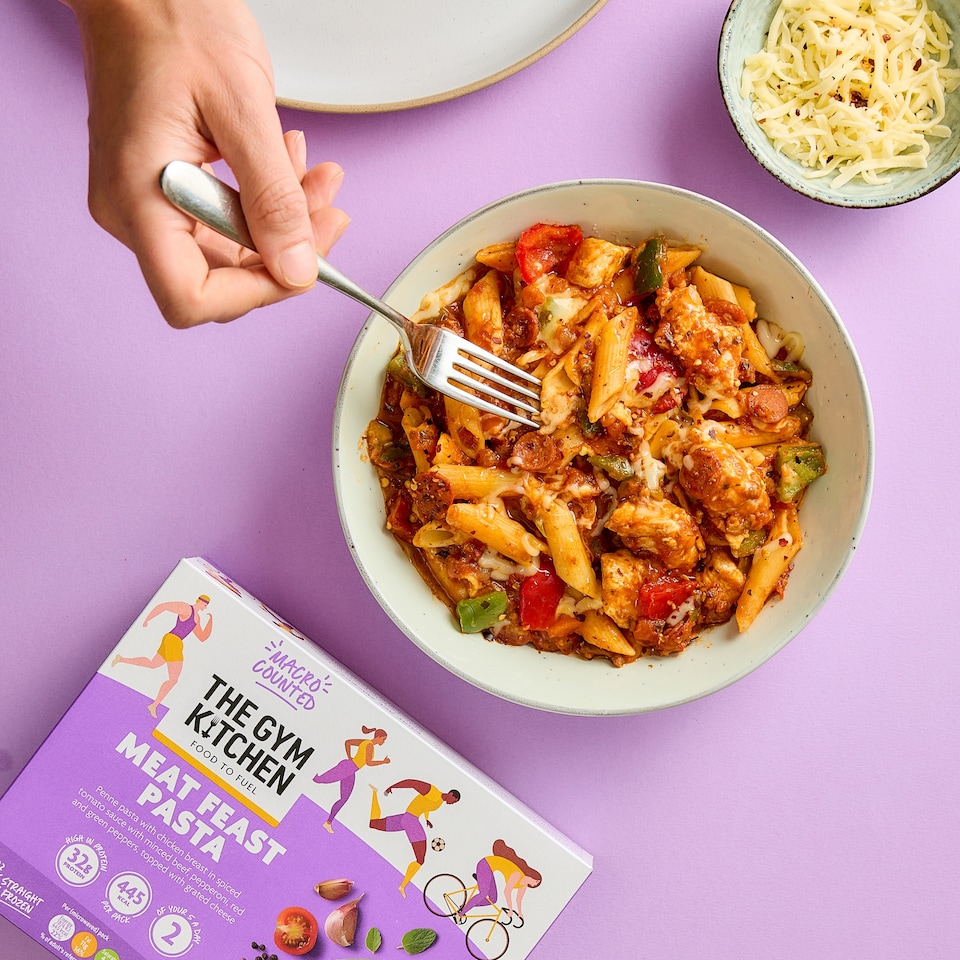 image 1 of The Gym Kitchen Meat Feast Pasta 400g
