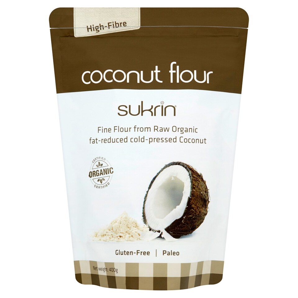 Sukrin Low Fat Coconut Flour 40% Protein 400G