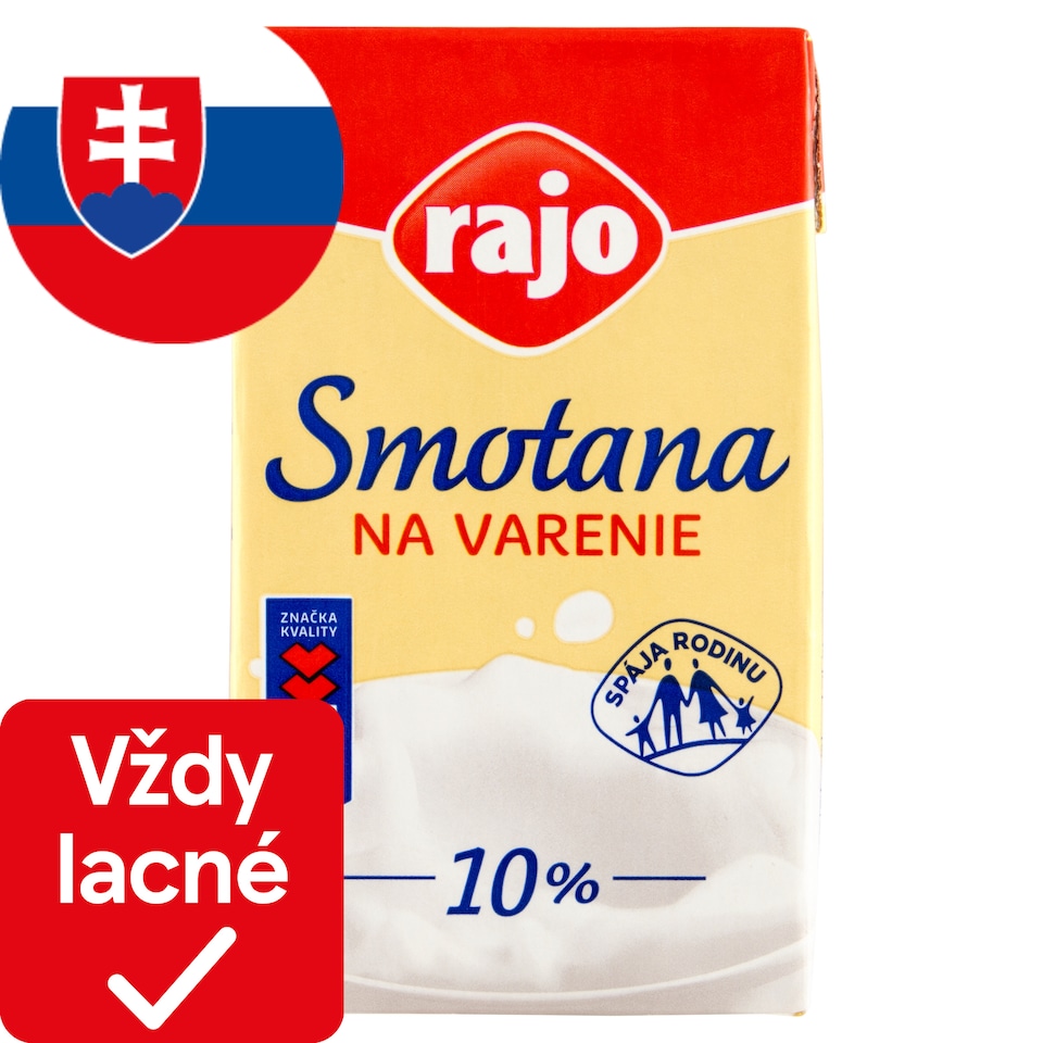 obrázok 1 z Rajo Smotana na varenie 10 % 250 ml