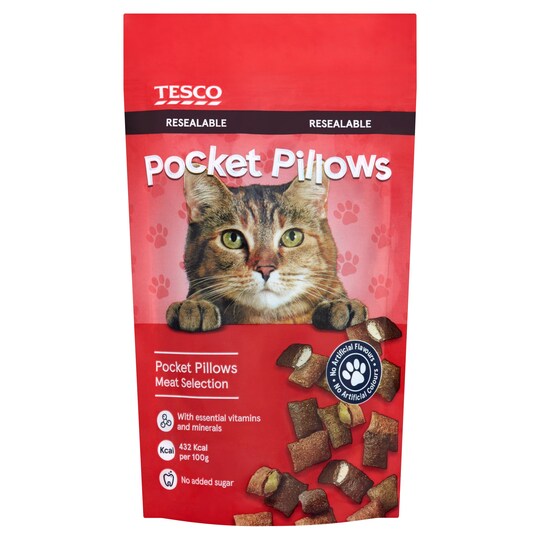 Tesco Pocket Pillows Mixed Meat 65G Tesco Groceries