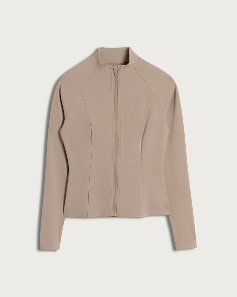 image 1 of F&F Active EVERYHOUR Zip Up Jacket in Brown