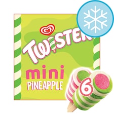 Wall's Twister Mini Pineapple Ice Cream Lollies 6x50ml