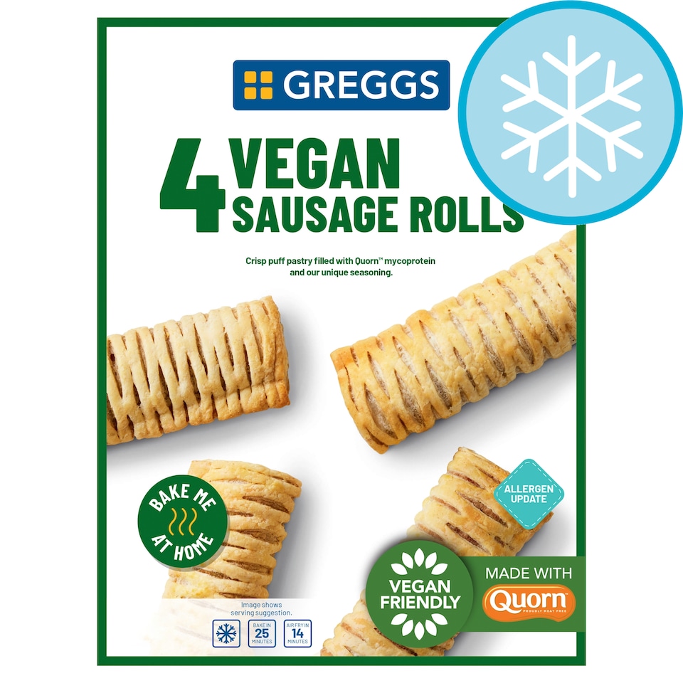 Greggs 4 Vegan Sausage Rolls 420g