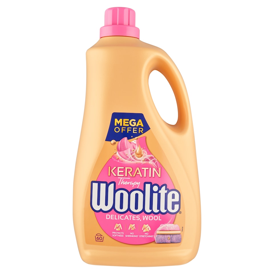 image 1 of Woolite Keratin Therapy Liquid Detergent for Delicates and Wool 60 Washes 3.6 L