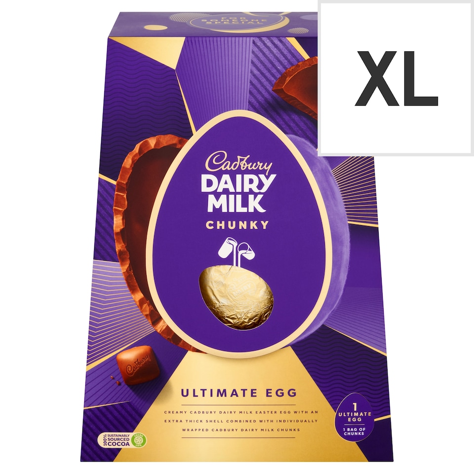 image 1 of Cadbury Dairy Milk Chunky Ultimate Chocolate Easter Egg 400g
