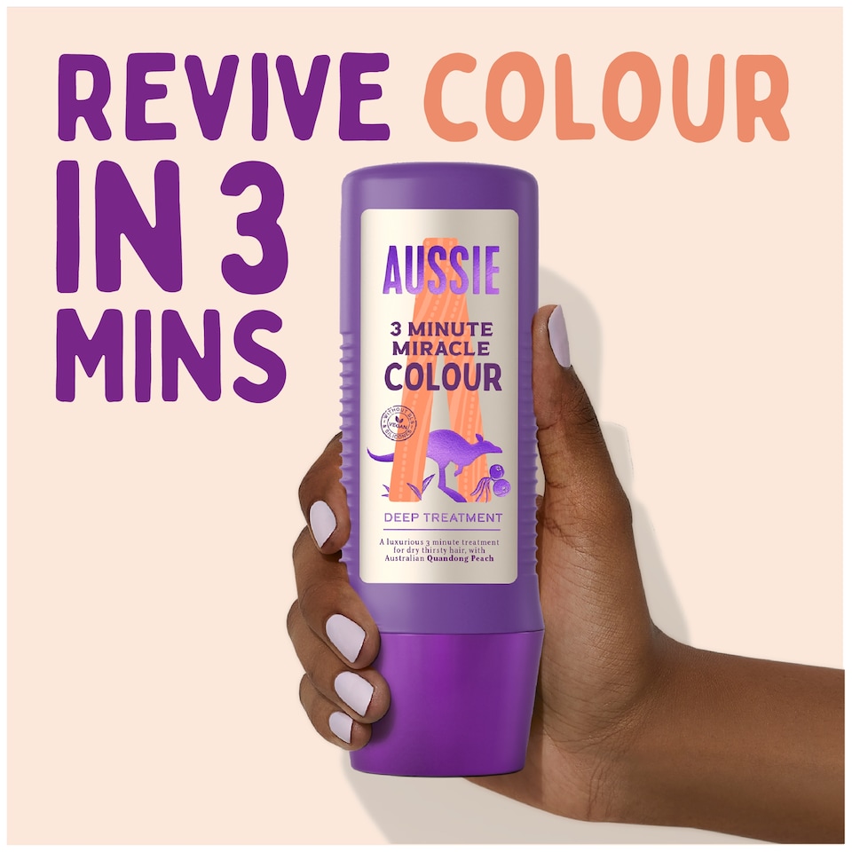 image 1 of Aussie 3 Minute Miracle Colour Hair Treatment 225ml