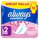 image 1 of Always Sensitive Long Size 2 Sanitary Towels With Wings 12 Pack