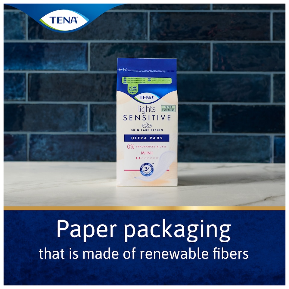 image 1 of TENA Light Sensitive Ultra Pads Mini 20 Pack