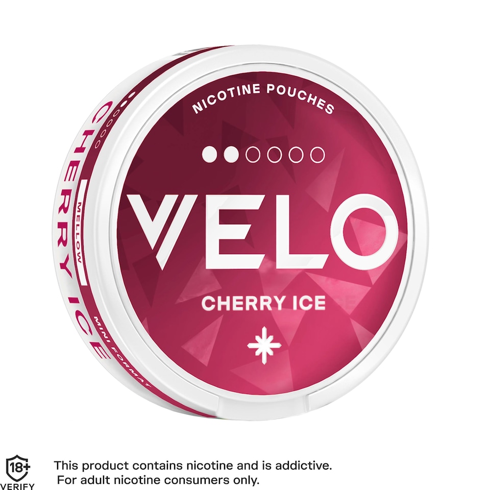 image 1 of Velo Cherry Ice 6mg Nicotine Pouches 15 Pack 6.3g