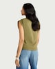 image 3 of F&F Pure Cotton Sleeveless Top in Olive