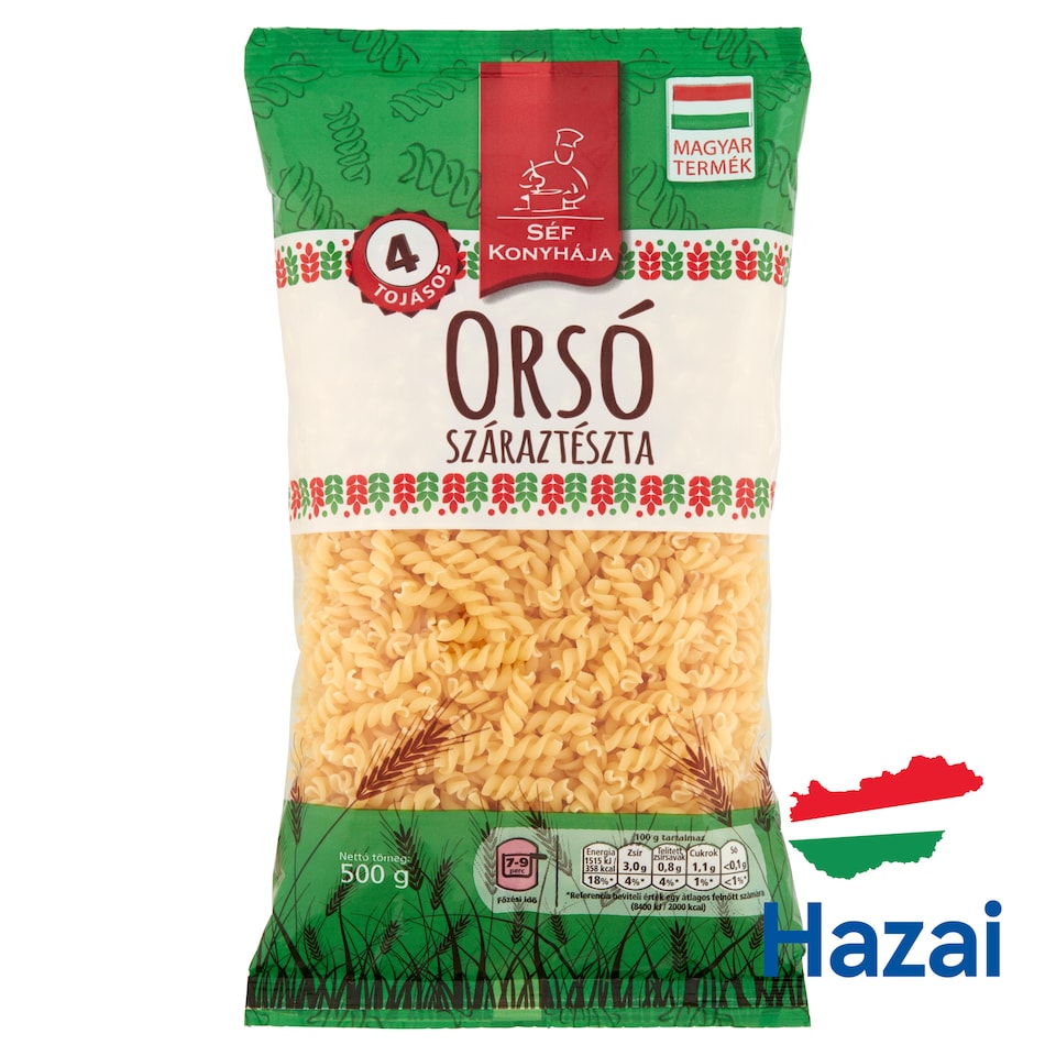 Séf Konyhája orsó 4 tojásos száraztészta 500 g