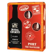 Royal Oporto Ruby Traveller box + 2 glasses 0,75 L