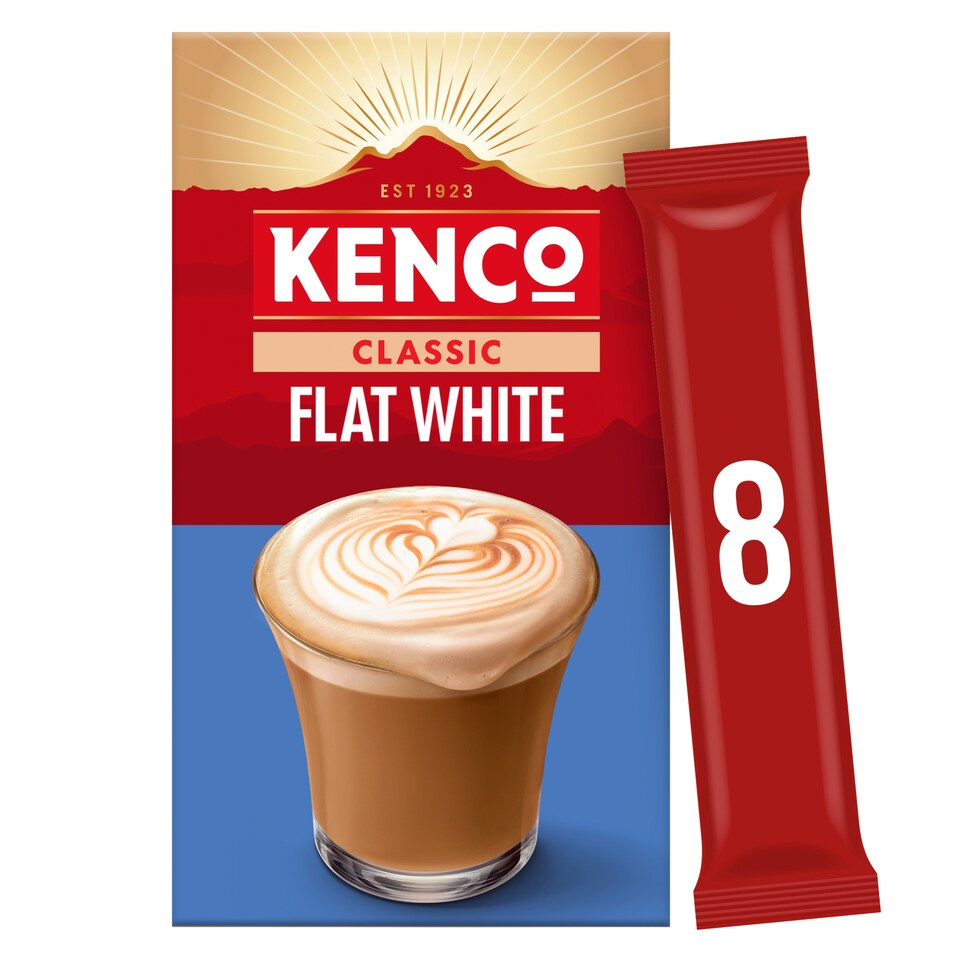 Kenco Instant Flat White 8 Sachets 118.4G