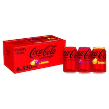 Coca Cola Zero Sugar Variety 8x330ml