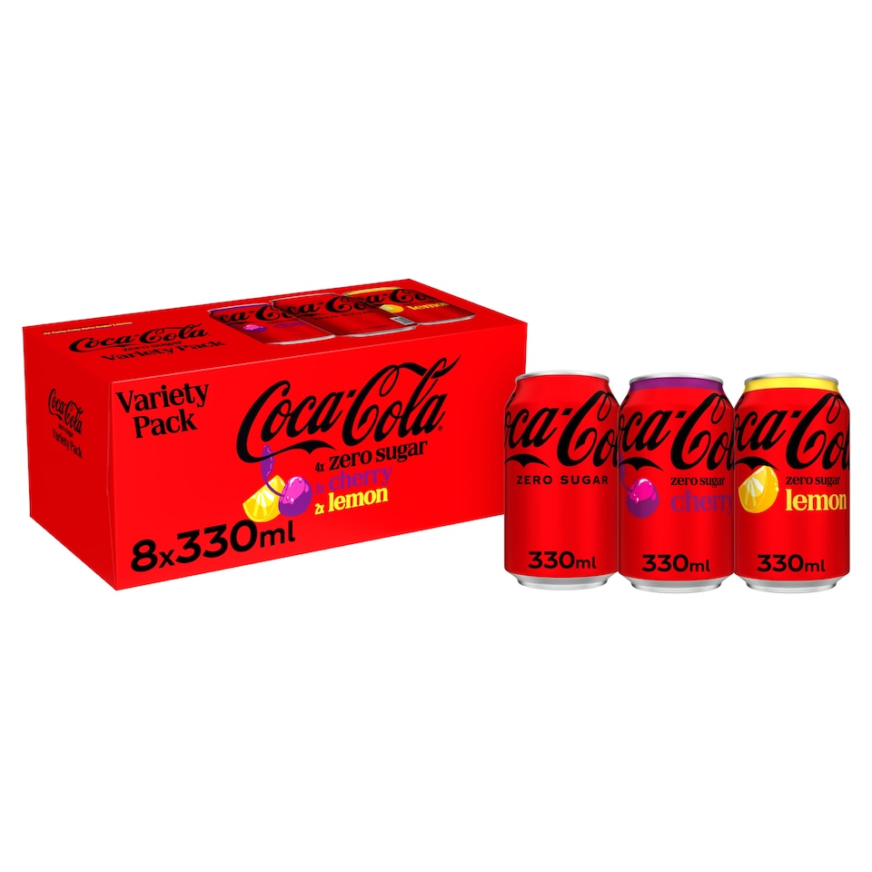 image 1 of Coca Cola Zero Sugar Variety 8x330ml