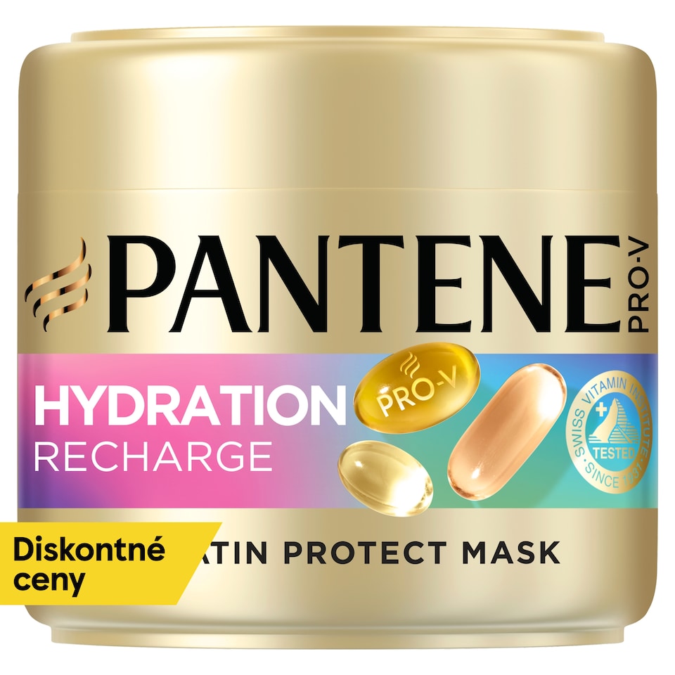 obrázok 1 z Pantene Pro-V Hydration Recharge Keratin Protect Maska 300 ml na Extrémne Suché Vlasy