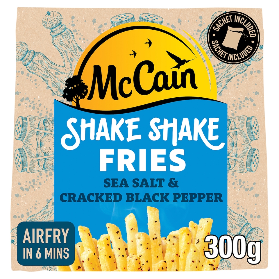 McCain Shake Shake Fries Salt & Black Pepper 300G