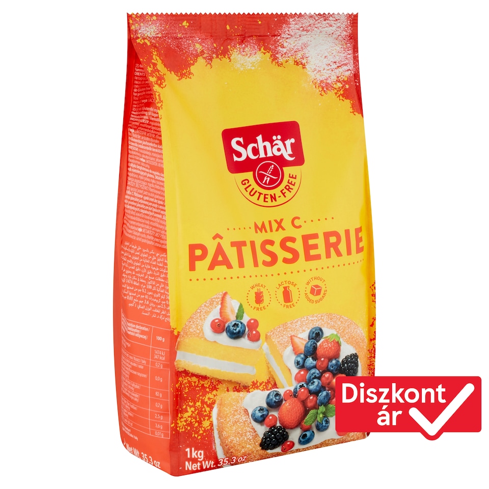 Schär Mix C gluténmentes lisztkeverék süteményekhez és kekszekhez 1 kg