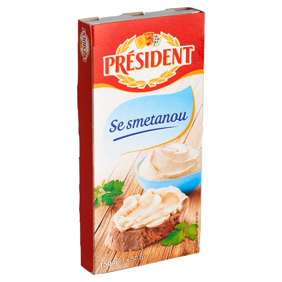 Président Se smetanou 3 x 50g (150g)