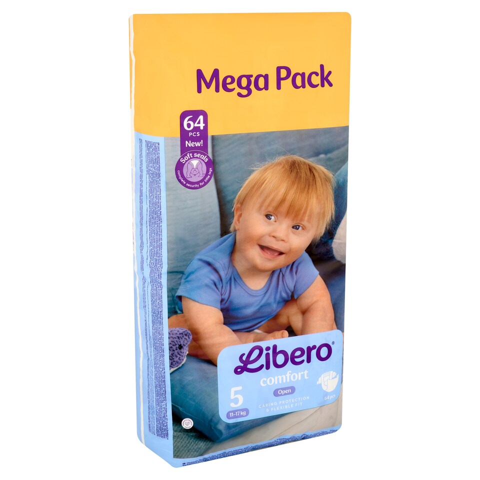 image 1 of Libero Comfort Mega Pack Nappies, Size: 5, 11-17 kg, 64 pcs