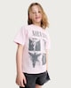 image 2 of Nirvana Pure Cotton Short Sleeved T-Shirt in Pink