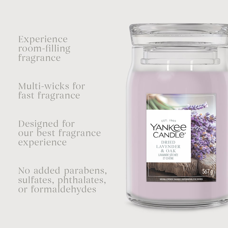 image 1 of Yankee Candle Signature Large Jar Dried Lavender & Oak 567g