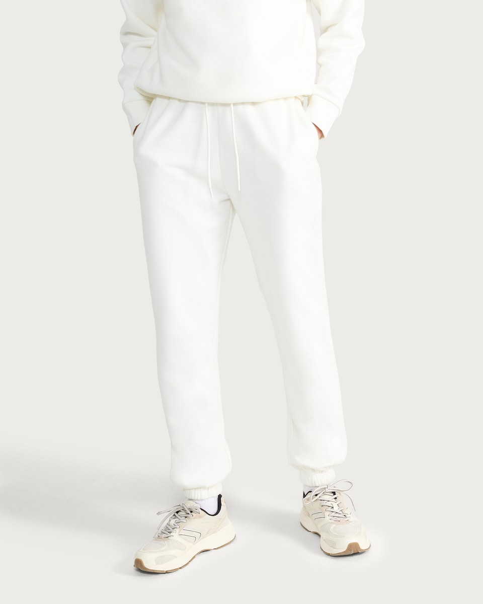 image 1 of F&F Active AFTERCLASS Rest Day Cuffed Co-ord Joggers in Cream