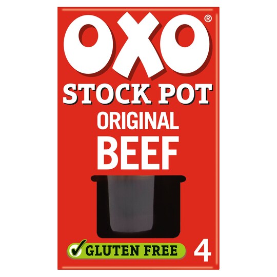 Oxo Original Beef Stock Pots 4 Pack 80G Tesco Groceries