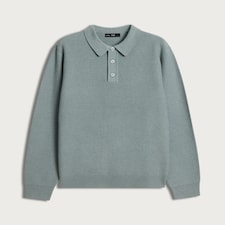 F&F Knitted Long Sleeved Polo Neck Jumper in Green