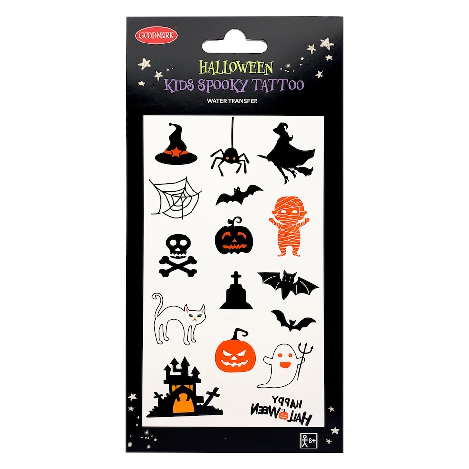 Halloween Kids Spooky Tattoos