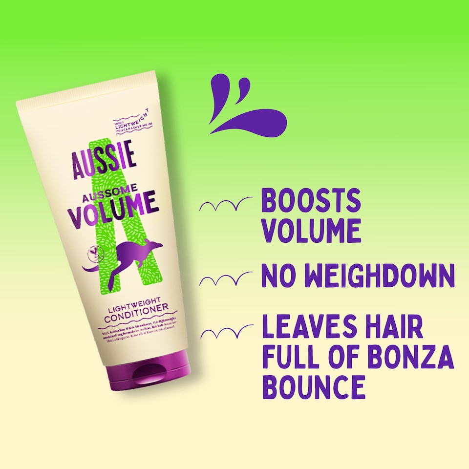 image 1 of Aussie Aussome Volume Hair Conditioner 200ml