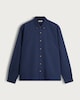 image 4 of F&F Pure Cotton Waffle Textured Button Down Shirt in Navy