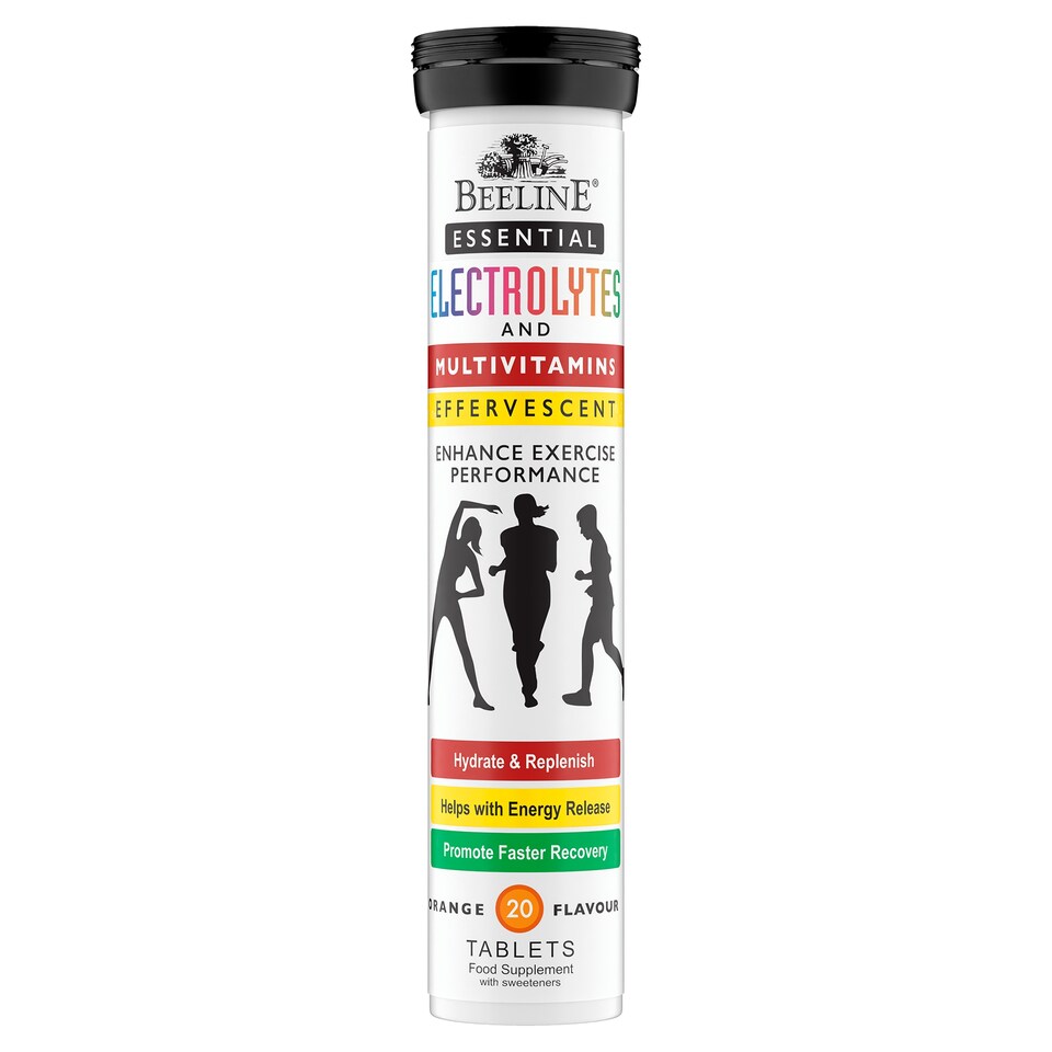 Beeline Electrolytes & Multivitamin Effervescent Orange Flavour x 20 Tablets