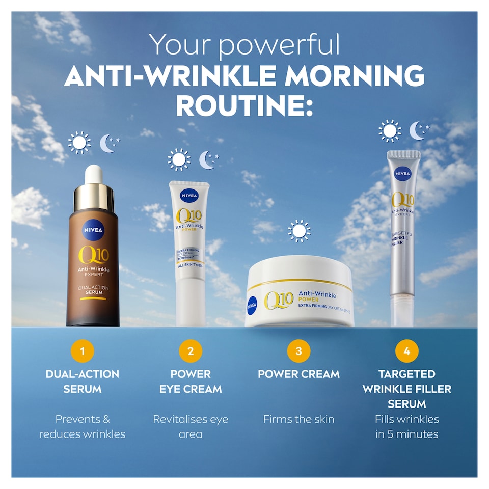 image 1 of NIVEA Q10 Power Anti-Wrinkle Day Cream Moisturiser SPF15 50ml
