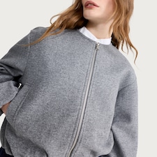 F&F Bubble Hem Jacket in Grey
