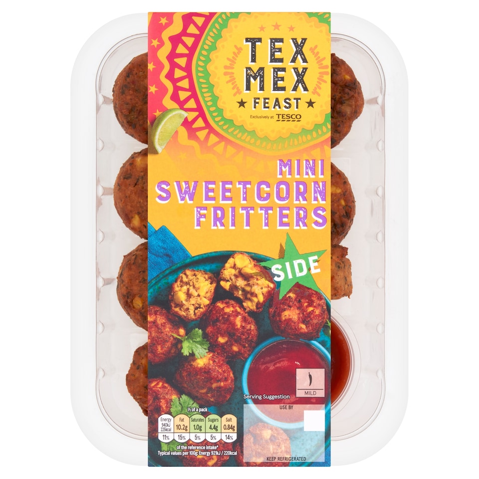 Tex Mex Feast Mini Sweetcorn Fritters 218g