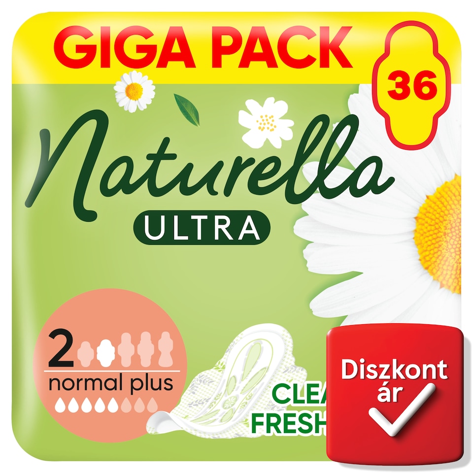 Naturella Ultra Szárnyas Betét, Normal Plus (2-es méret) Méret, 36 db  1. kép